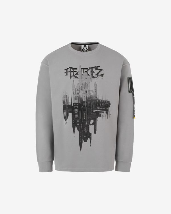 Лонгслив The Castle Boxy Серый - фото 1