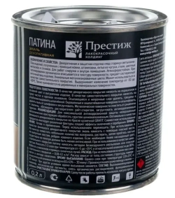 Эмаль декоративная патина ПРЕСТИЖ натуральное золото 0,2 л