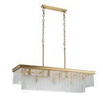 Подвесная люстра Belfast Harland 6308-10C BR CL Латунь / Стекло