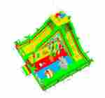 Коммерческий надувной батут «Сафария», 10*10*7,9 м