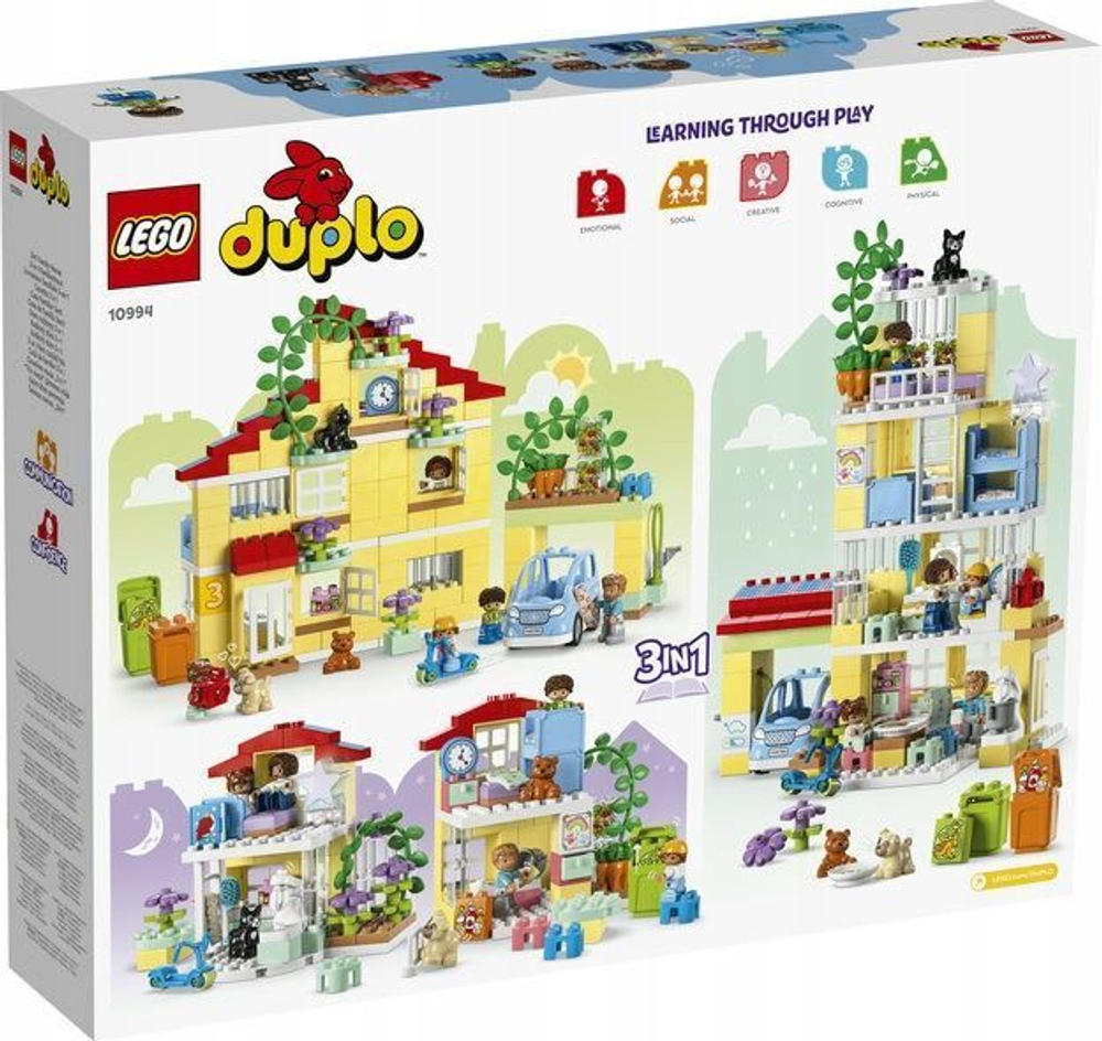 Конструктор LEGO Duplo Семейный дом 3-в-1 10994 купить в Москве | Доставка  по России.