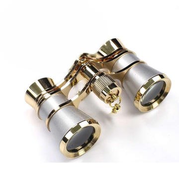 Бинокль театральный на цепочке 3х25 серый