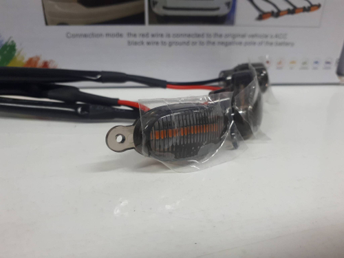 Светодиоды в решетку радиатора "Andromeda", желтые, тонированные (3 шт. \ комплект)