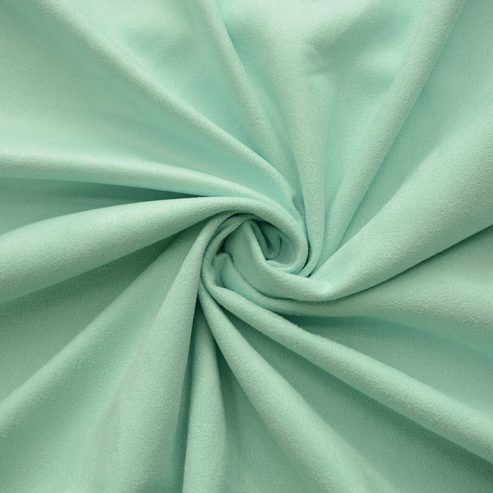 Искусственная замша, двухсторонняя, Soft, цвет: мятный, 50х140 см