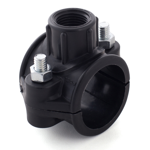 Седелка компрессионная для трубы 63мм ВР1"