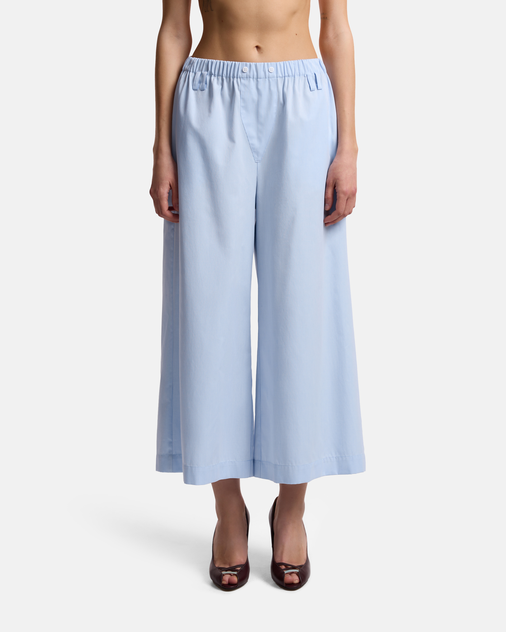 БРЮКИ А-СИЛУЭТА ИЗ ХЛОПКА