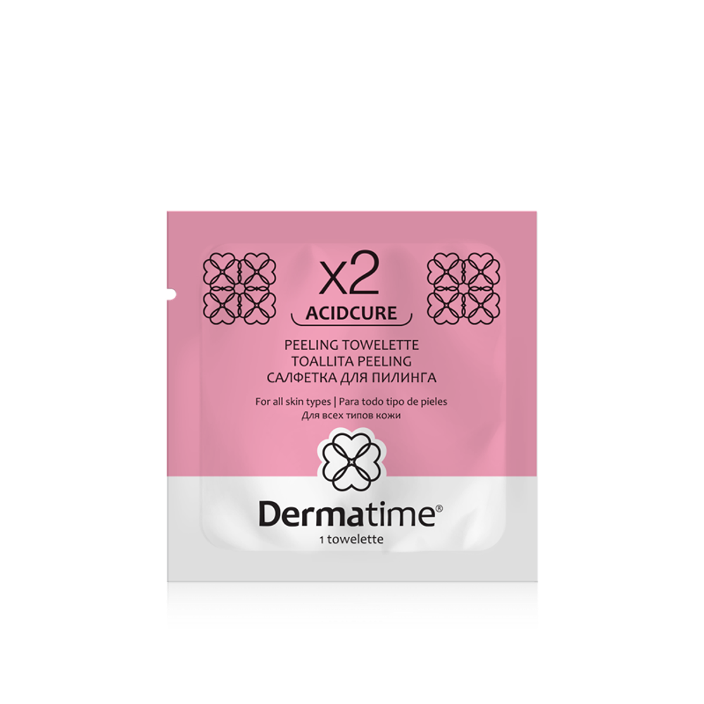 DERMATIME  ACIDCURE X2 Peeling Towelette