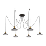 Citilux Эдисон CL451061 Люстра паук Венге Бронза