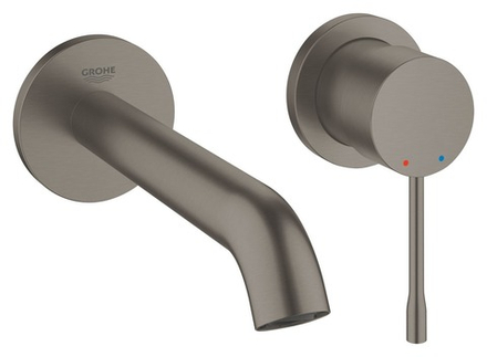 Внешняя часть смесителя для ванны GROHE c с переключателем на 3 положения, темный графит матовый (29192AL1)