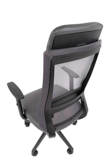 Офисное кресло Chairman 500LT Россия экокожа серый/TW-04 серый