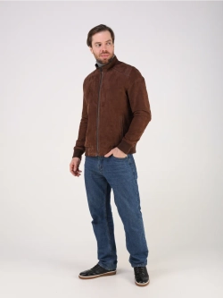 Кожаная куртка демисезонная замшевая натуральная