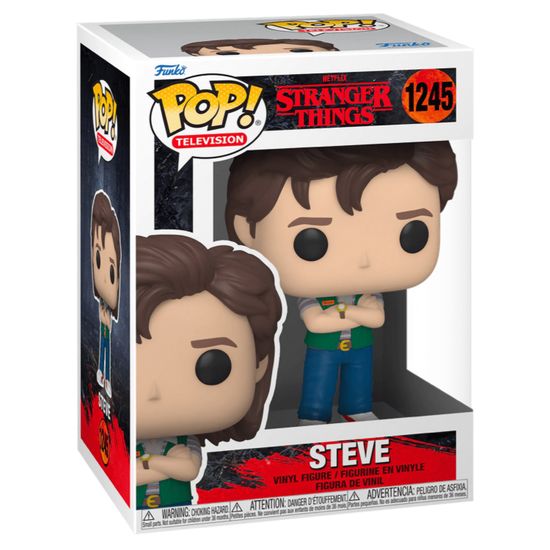 Фигурка Funko POP! TV Stranger Things S4 Steve (1245) 62398 / Фигурка Фанко ПОП! по мотивам сериала "Очень странные дела", Стив