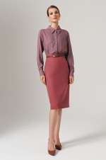 23141 Блузка женская (винный принт)