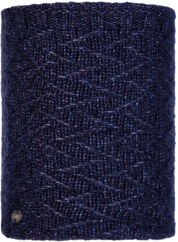 Вязаный шарф-труба с флисом Buff Neckwarmer Knitted Polar Ebba Night Blue Фото 1