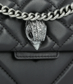 кожаная сумка-мессенджер mini kensington Kurt Geiger - черный(1470800109)