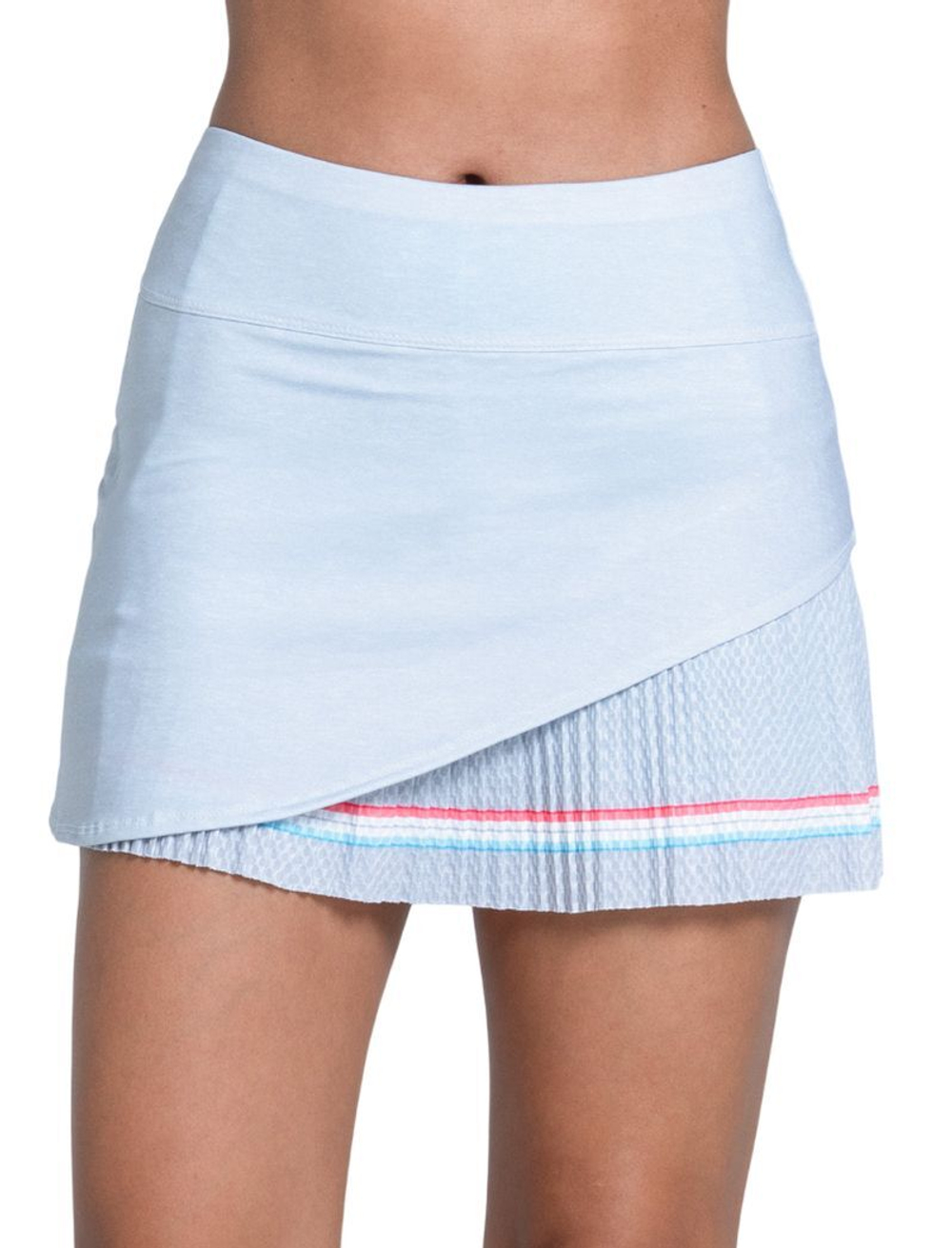 Теннисная юбка Lucky in Love Retro Revival Groovy Stripe - grey