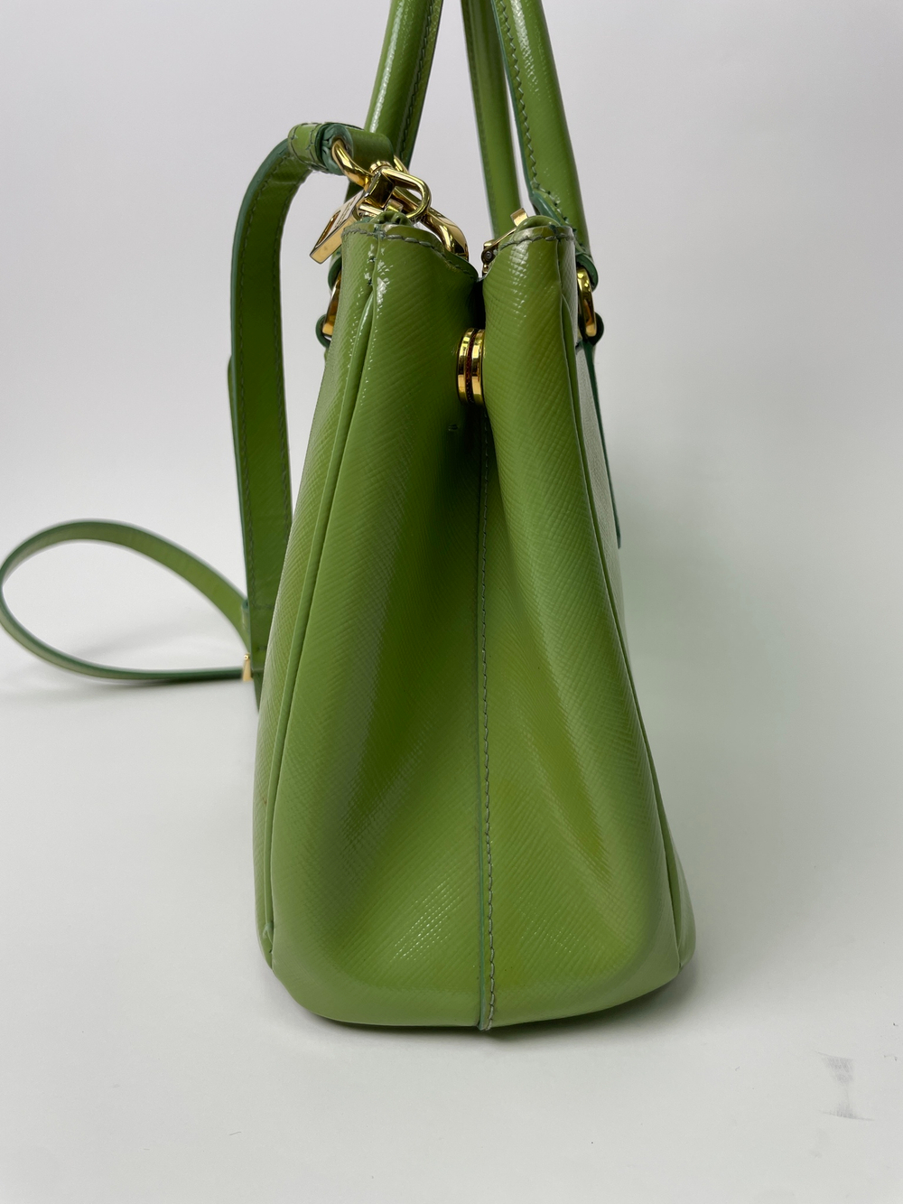 Сумка Prada Double Zip Tote Vernice Saffiano small