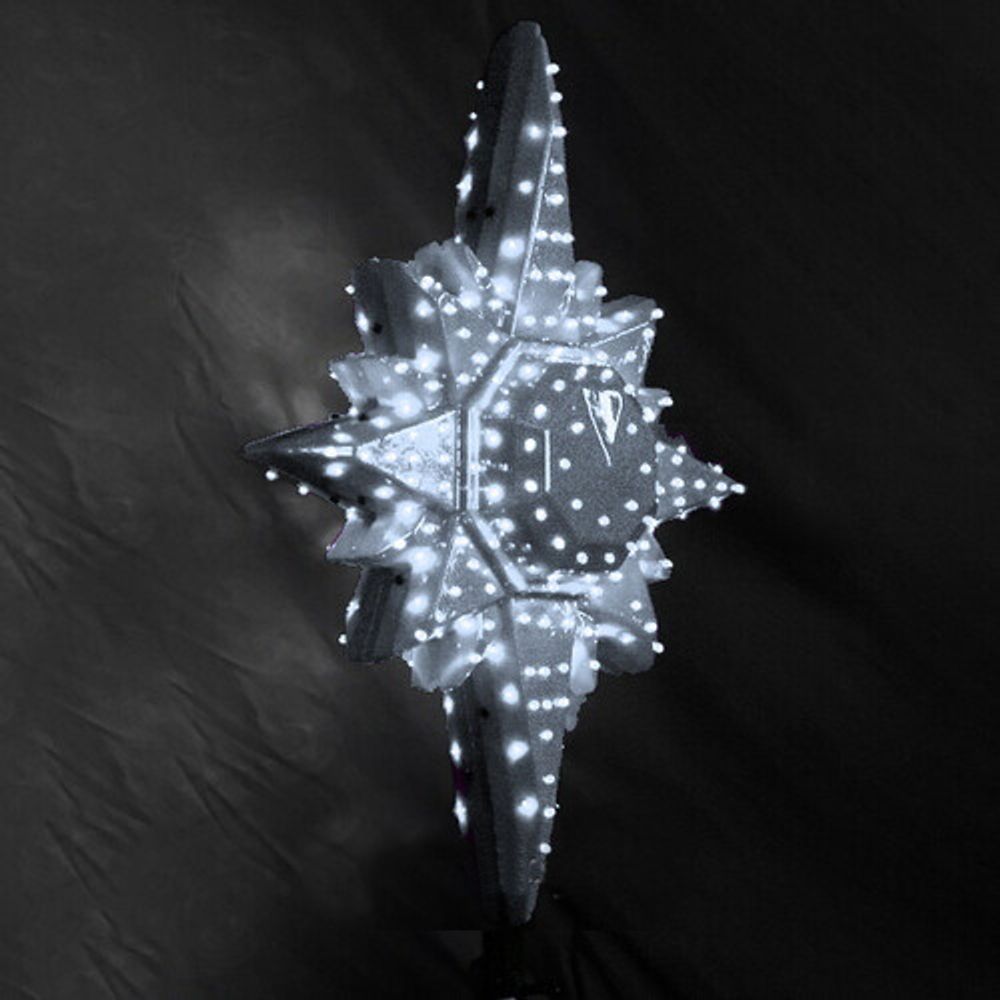 Макушка - звезда на елку «Полярная Звезда» белая