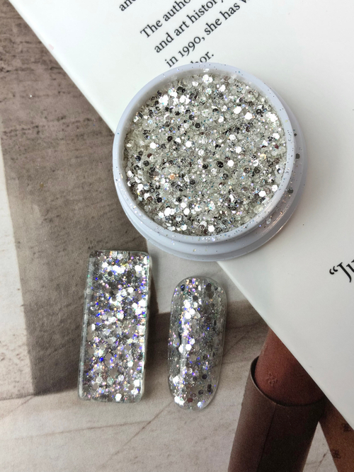 IBDI Глиттер SILVER SHINE 06