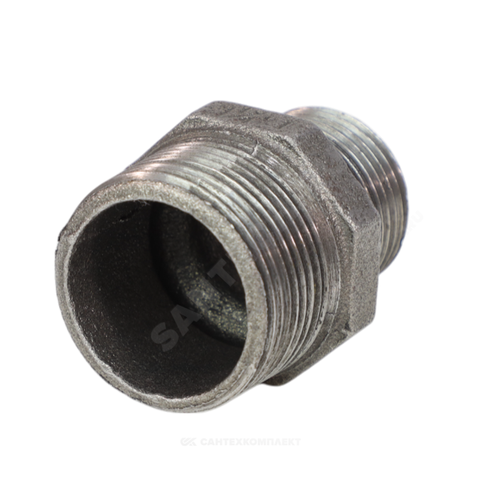 Ниппель переходной чугун Ду 25х15 (1"х1/2") НР Fittex PLUS
