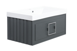 Тумба под раковину La Fenice Cubo Grigio серая 80 FNC-01-CUB-G-80
