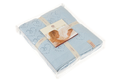 Элитный плед детский Lux 4 голубой от Luxberry упаковка