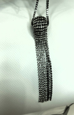 Кулон. Подвеска со стразами "Лучезарный узел" Цвет серебро