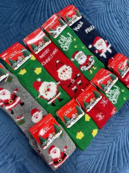 Носки Новый год 7405 - 10шт ( 37-41 ) Ликви !!!