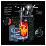 Печь для бани Авангард ЗК24П2 в облицовке Змеевик кирпич