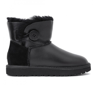 Ugg Mini Bailey Button II Metallic Black
