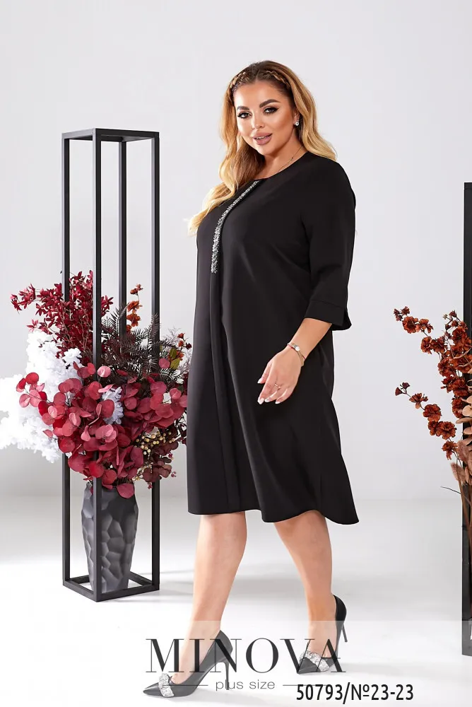Платье 23-23-черный Minova