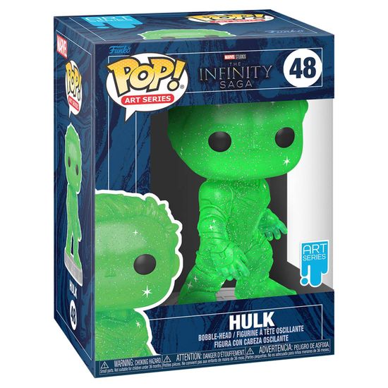 Фигурка Funko POP! Art Series Bobble Marvel Infinity Saga Hulk Green w/Case (48) 57616 / Фигурка Фанко ПОП! по мотивам вселенной "Marvel", Халк