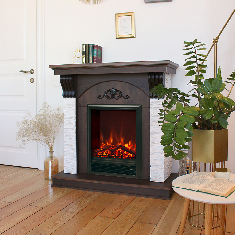 Каминокомплект Real Flame Corfino NT с очагом Eugene