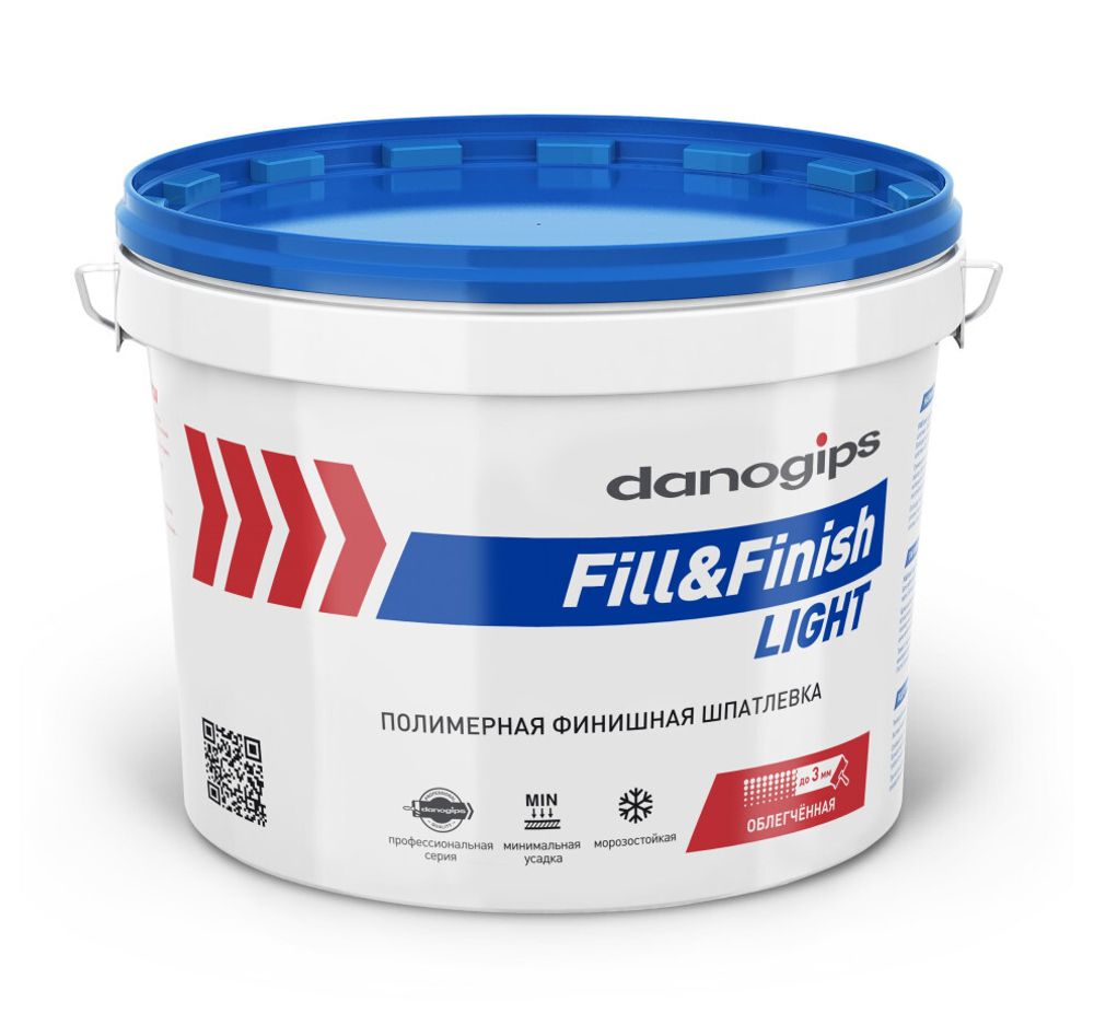 Шпатлевка для внутренних работ полимерная Danogips Fill&amp;Finish Light 10 л.