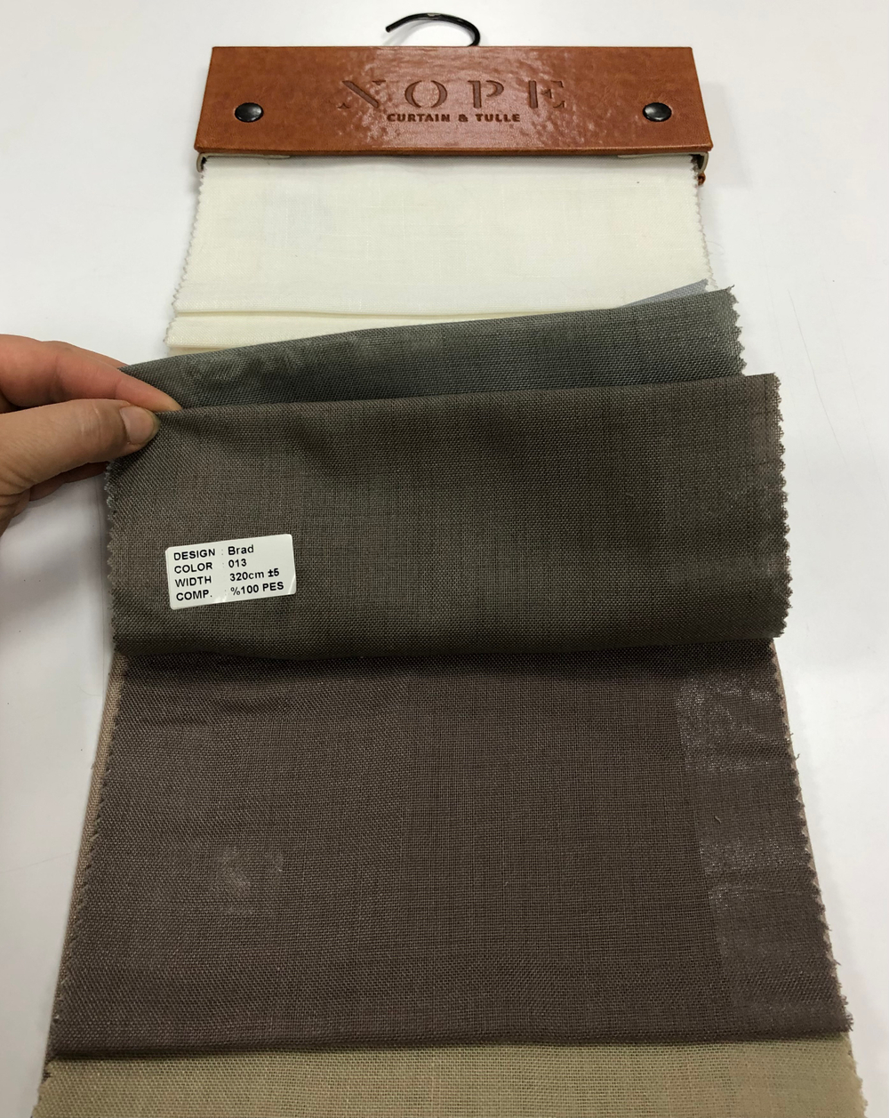 Тюль однотонная под лен Nope арт. Brad