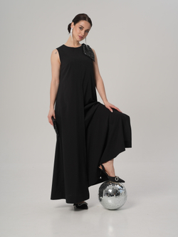 Платье вечернее | Пл-1009/3а искусственный шелк с бантом