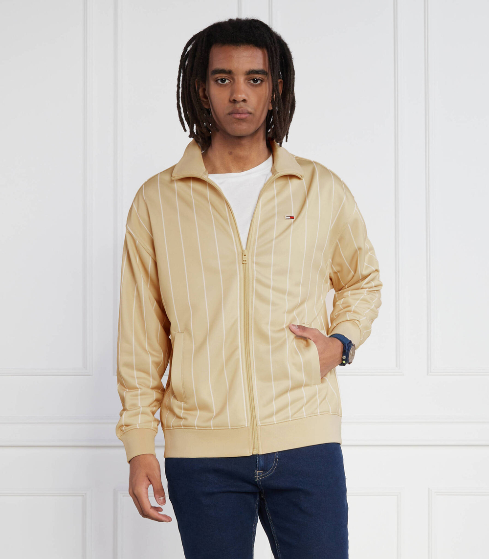 Худи TJM RLX PINSTRIPE TRACK JACKET Tommy Jeans - бежевый(DM0DM16360)