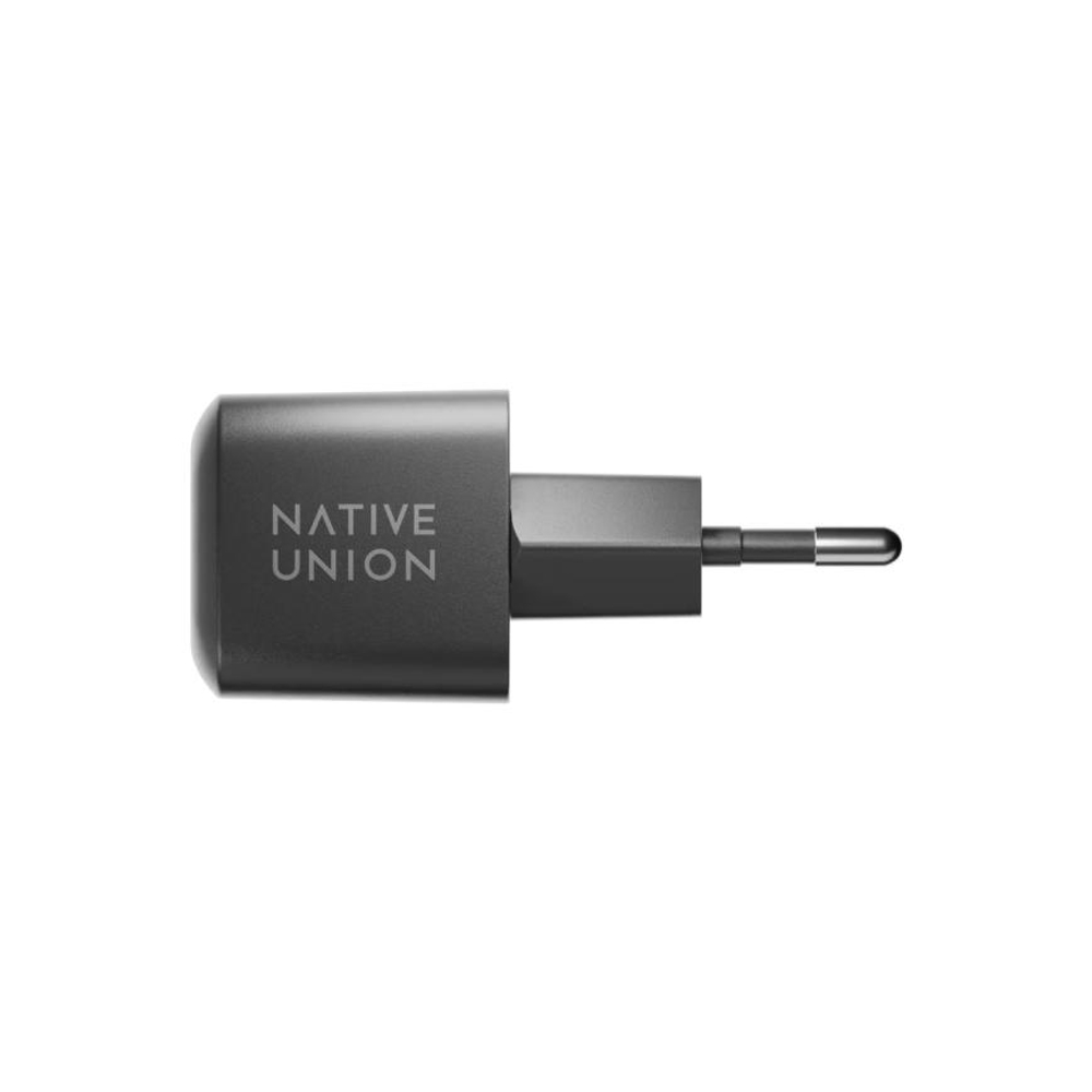 Сетевое зарядное устройство Native Union мощностью 30 Вт (USB-C) (GaN) и кабель USB-C с оплёткой и ремешком (1,2 м) Компактный адаптер питания повышенной мощности. Есть поддержка PD