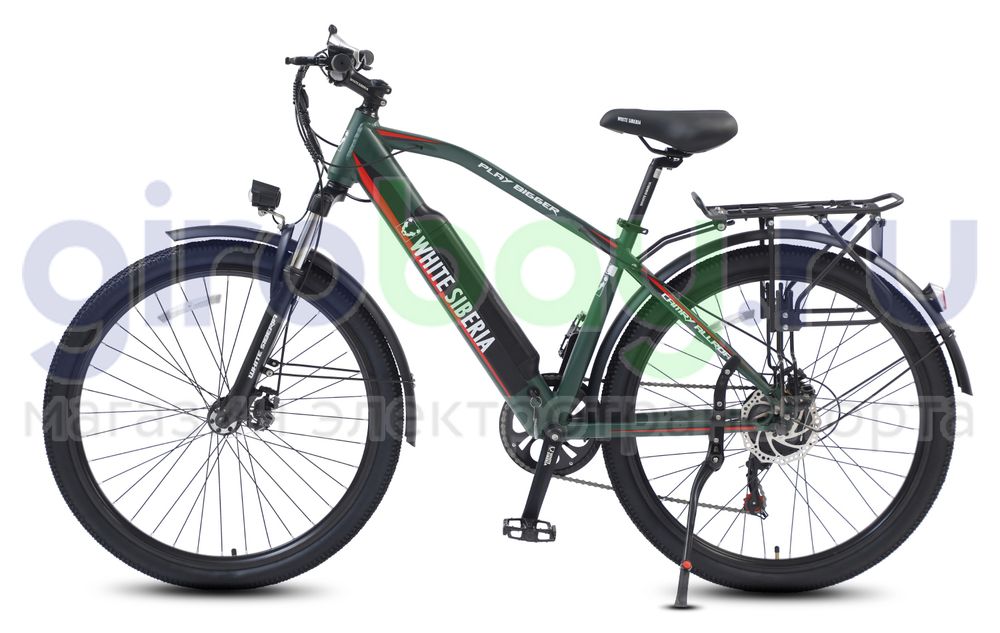 Электровелосипед WHITE SIBERIA CAMRY ALLROAD 500W 36V11A Elka Green (Зеленый) фото 4 фото №5