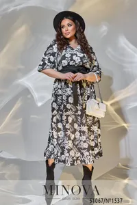 Платье 1537-черный Minova