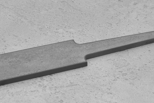 Заготовка для ножа, сталь JM390A 3,7мм. Модель "Лопатка-II" с клинком до 140мм, ТО 62-63HRC