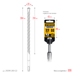 STAYER HERCULES-4Х 22x260 мм, SDS-plus бур (29290-260-22)