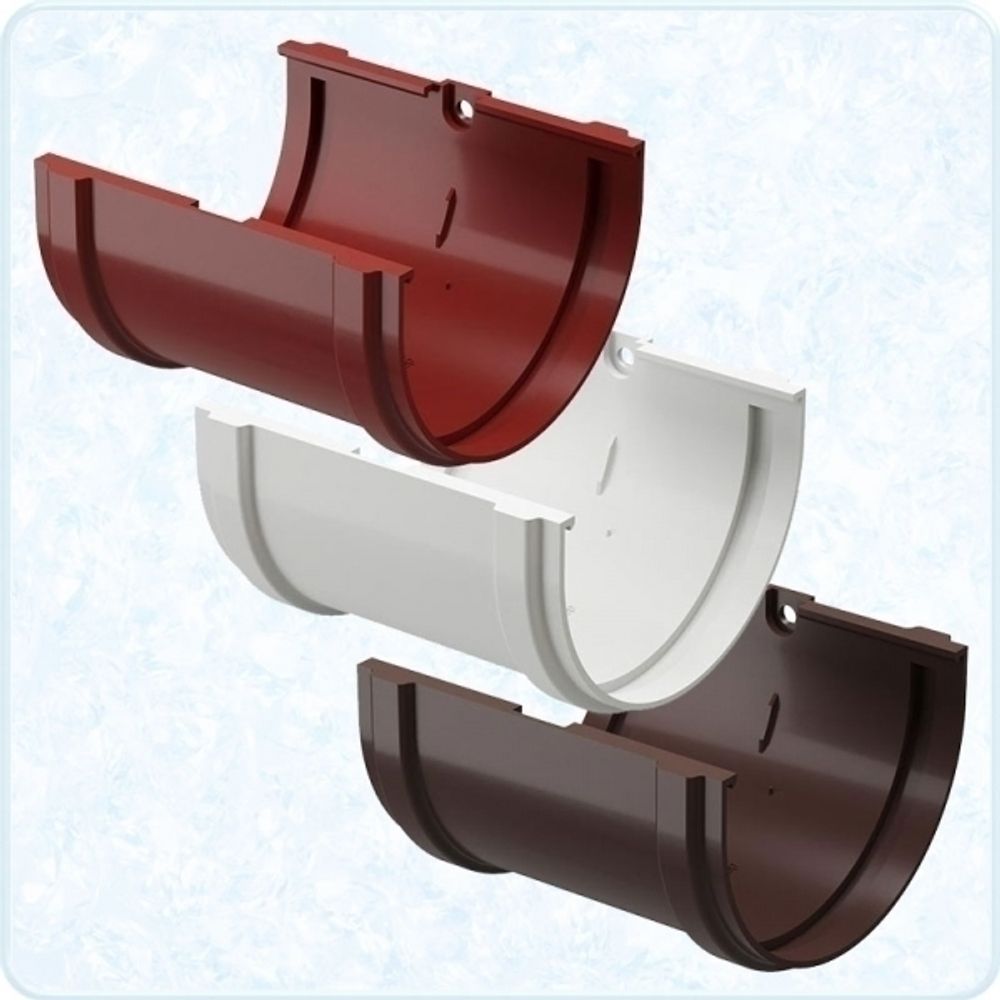 Соединитель желоба ПВХ водосток DOCKE