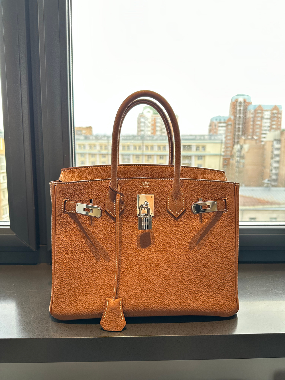 Сумка Hermes Birkin 30 Gold Togo