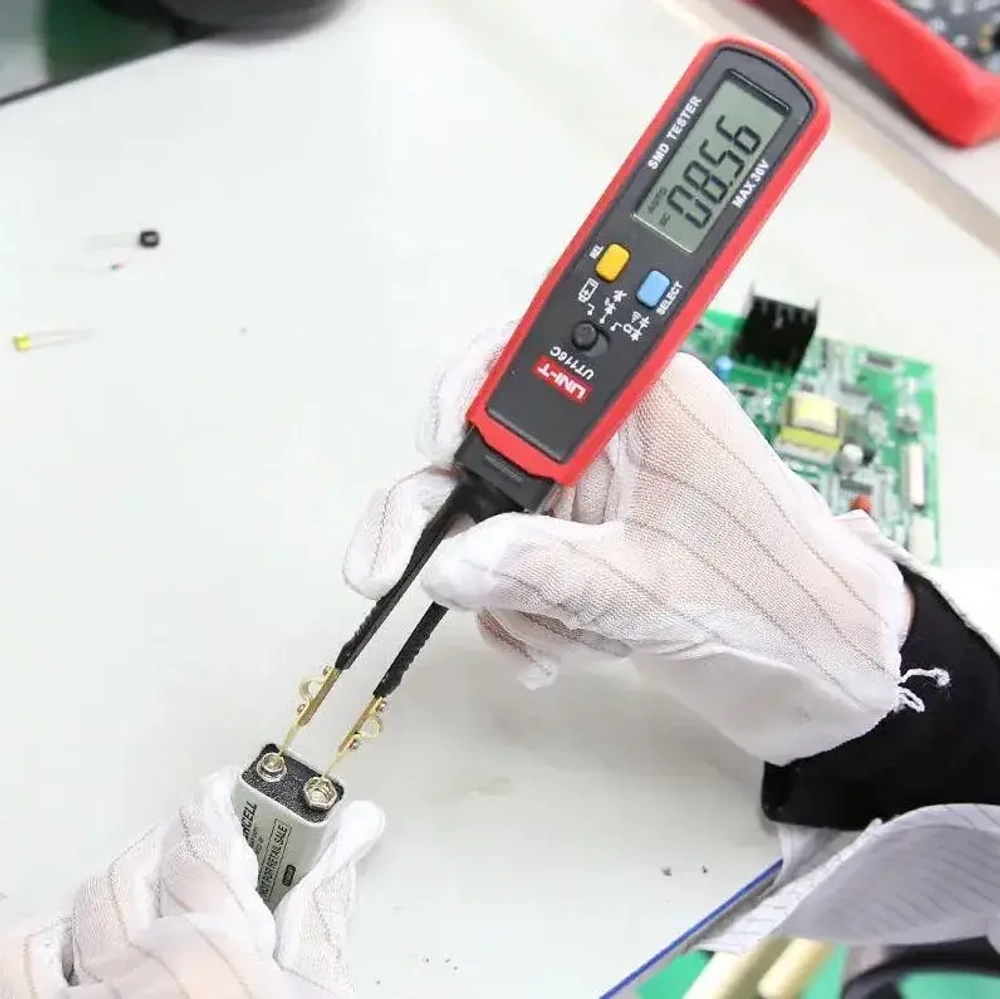 Мультиметр UT116C UNI-T светодиоды полупроводники резисторы емкости тестер SMD компонентов тест батареек