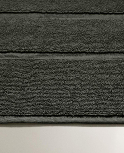 ZARA HOME ХЛОПКОВЫЙ НЕСКОЛЬЗЯЩИЙ КОВРИК ДЛЯ ВАННОЙ, ТЕМНО-СЕРЫЙ