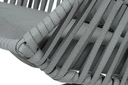 "Капри" подвесное кресло из искусственного ротанга, цвет серый