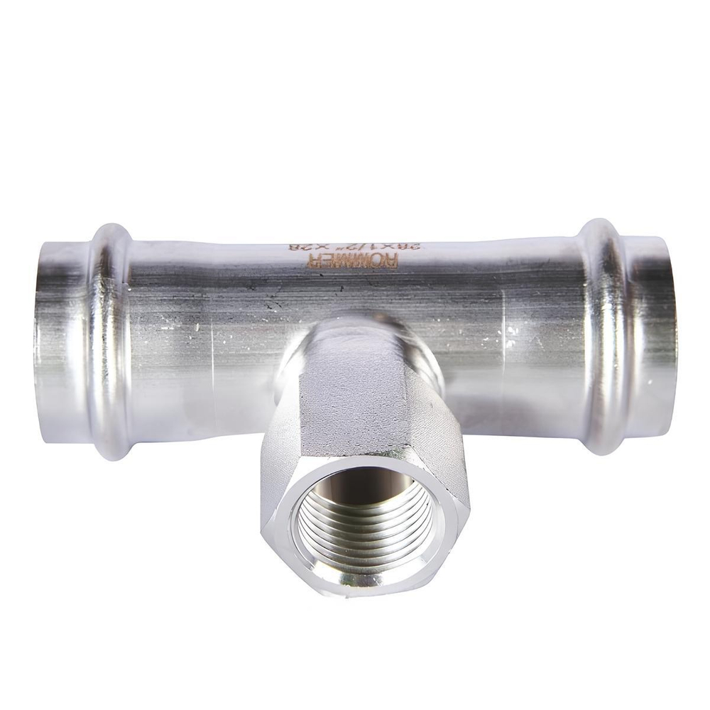 ROMMER Тройник с ВР 28x1/2" из нержавеющей стали прессовой