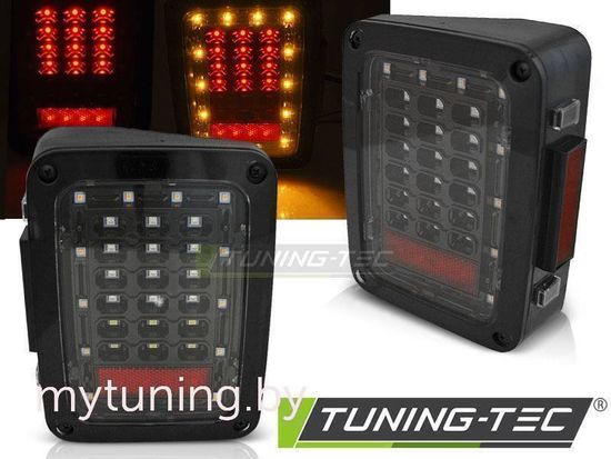 Задние фонари для Jeep Wrangler JK (07-18) LED черные