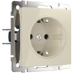 Розетка с заземлением (слоновая кость) W1171003